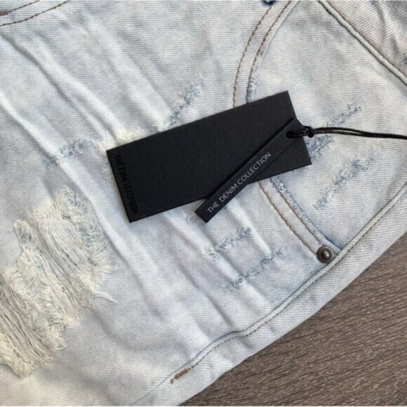 Free People One Teaspoon Awesome Baggies Jeans Straight Leg High Waist 24 - Picture 13 of 15